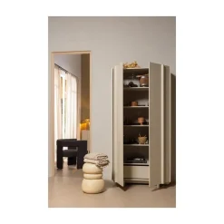WOOOD Bijzettafels|Yvo Bijzettafel Betonlook Naturel 37cm
