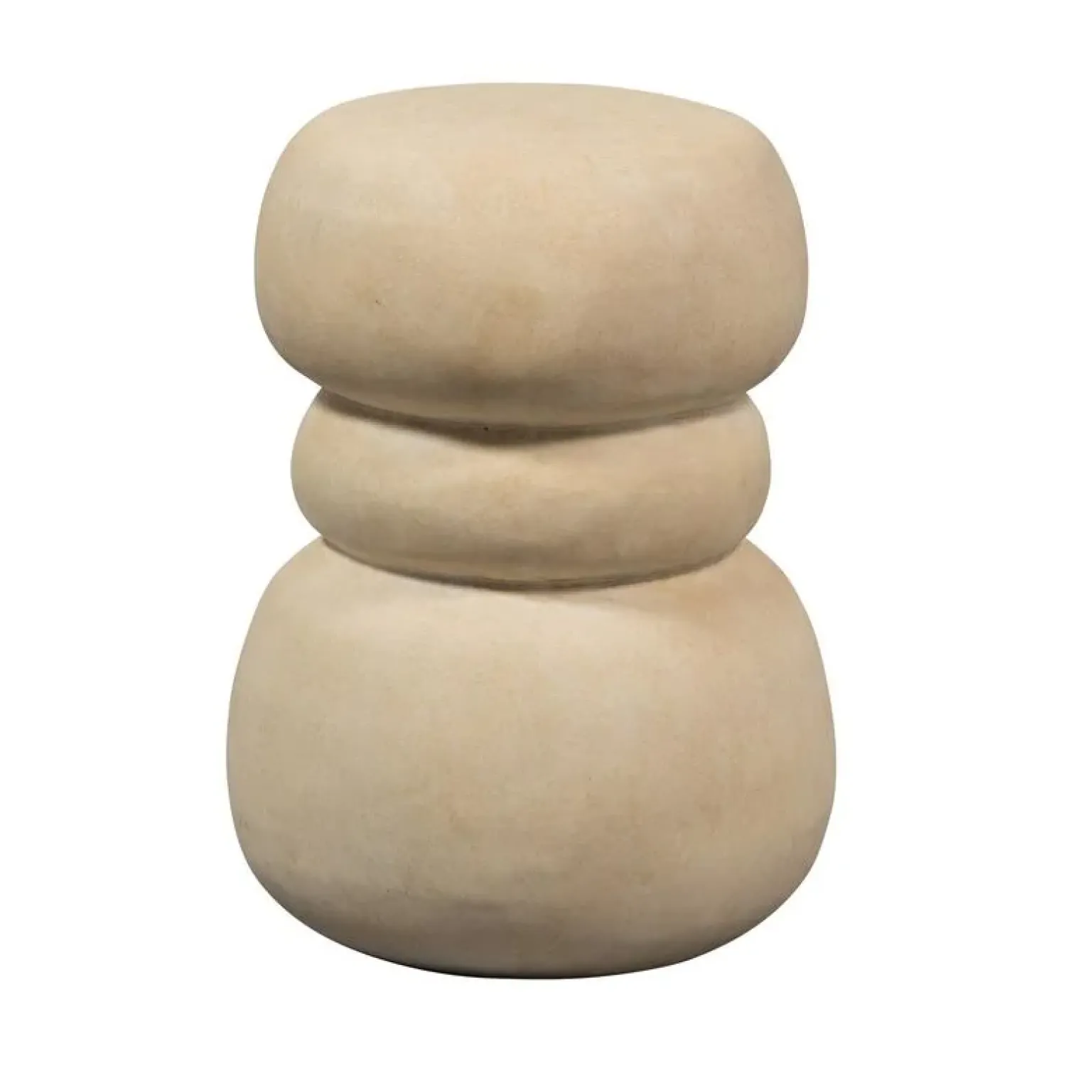 WOOOD Bijzettafels|Yvo Bijzettafel Betonlook Naturel 37cm