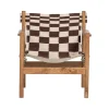 WOOOD Fauteuils|Zano Fauteuil Hout met patroon