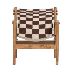 WOOOD Fauteuils|Zano Fauteuil Hout met patroon