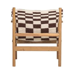 WOOOD Fauteuils|Zano Fauteuil Hout met patroon