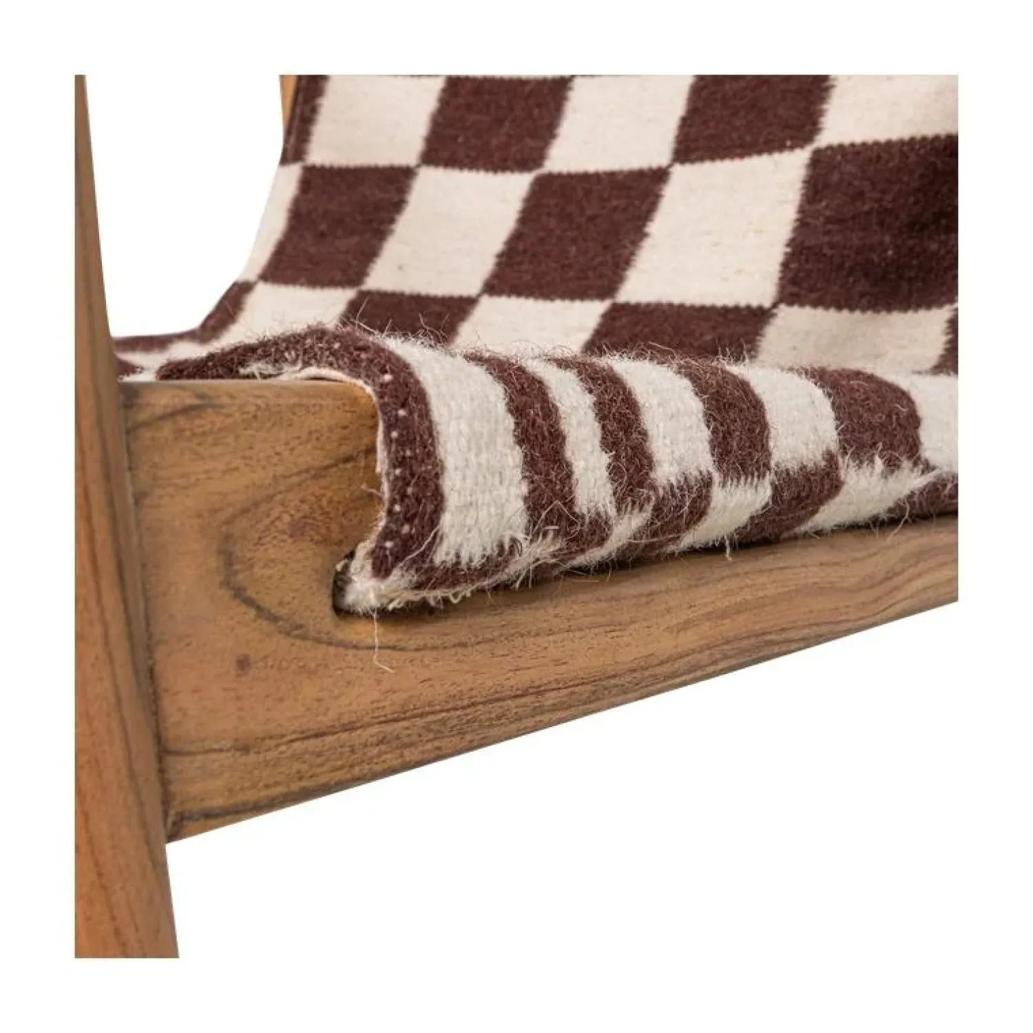 WOOOD Fauteuils|Zano Fauteuil Hout met patroon