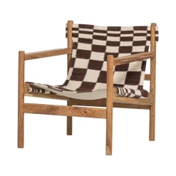 WOOOD Fauteuils|Zano Fauteuil Hout met patroon