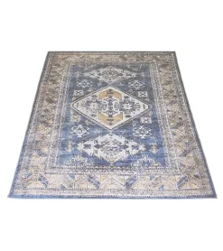Decor 88 Vloerkleden|Zareen vloerkleed vintage rechthoek blauw 2