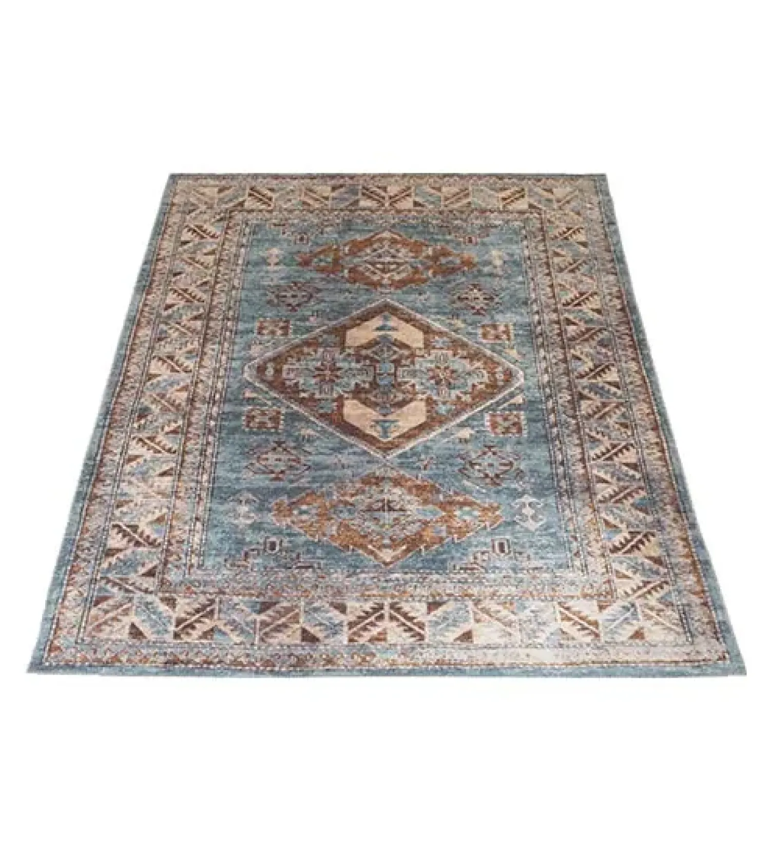 Decor 88 Vloerkleden|Zareen vloerkleed vintage rechthoek blauw 3