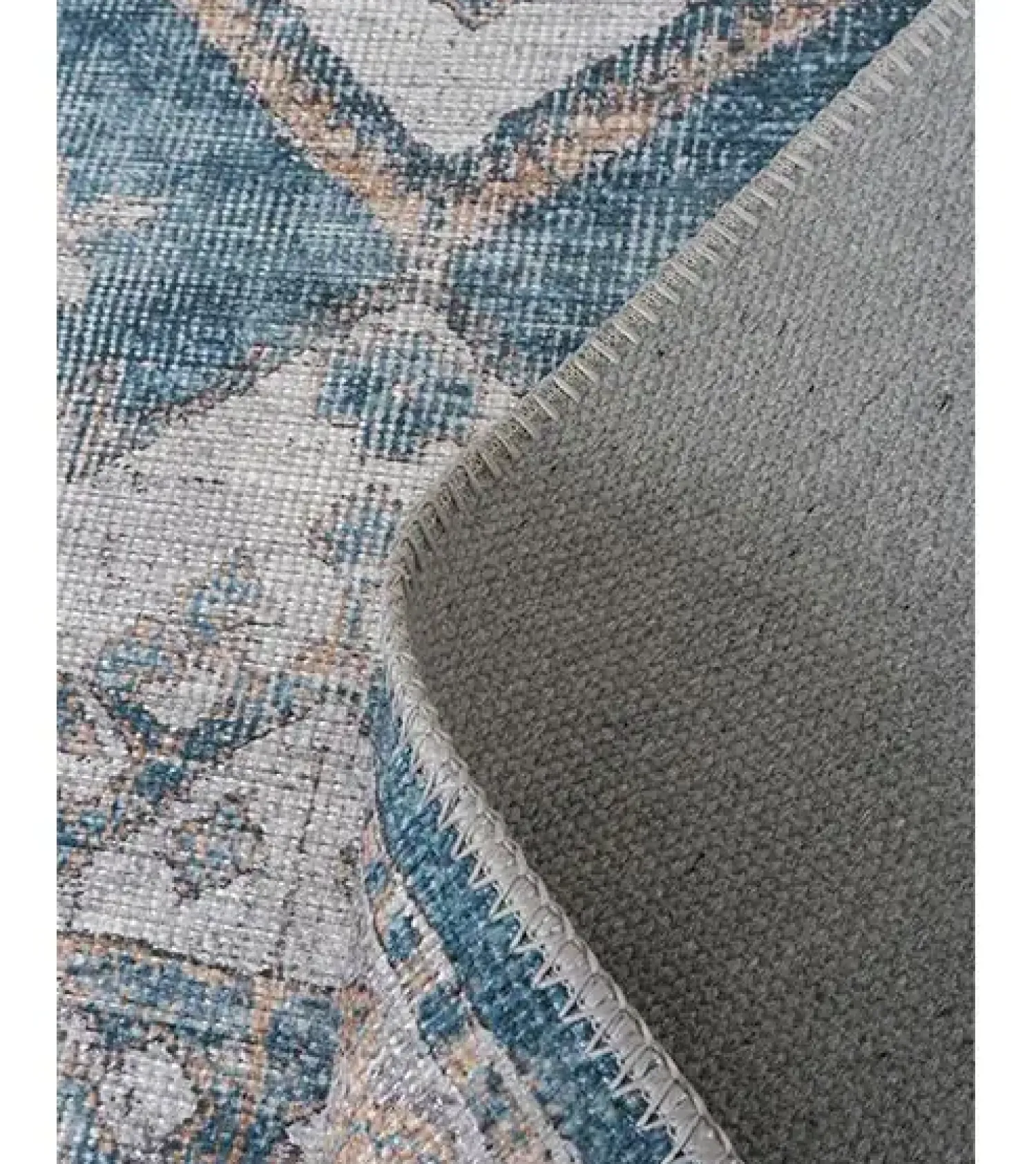 Decor 88 Vloerkleden|Zareen vloerkleed vintage rond blauw 2