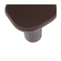 WOOOD Bijzettafels|Zava Bijzettafel Hoogglans Donkerbruin 50cm