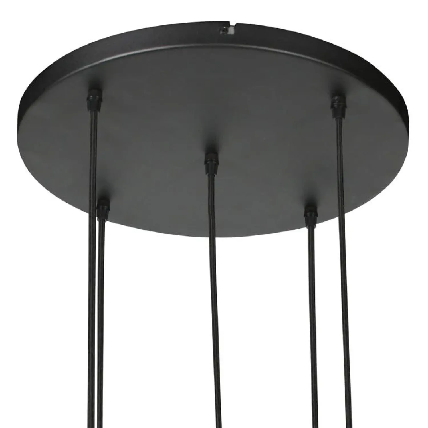 Steinmex Hanglampen|Glazen Hanglamp|Zavi 5-lichts Getrapte Hanglamp Geribbeld Amberglas