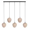 Steinmex Hanglampen|Zavi 5-lichts Hanglamp Crème Stof