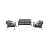 Lesli Living Loungeset|Zavi Loungeset grijs