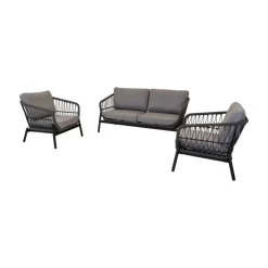Lesli Living Loungeset|Zavi Loungeset grijs