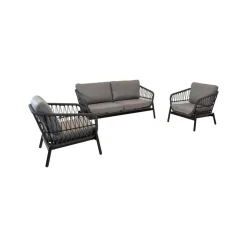 Lesli Living Loungeset|Zavi Loungeset grijs