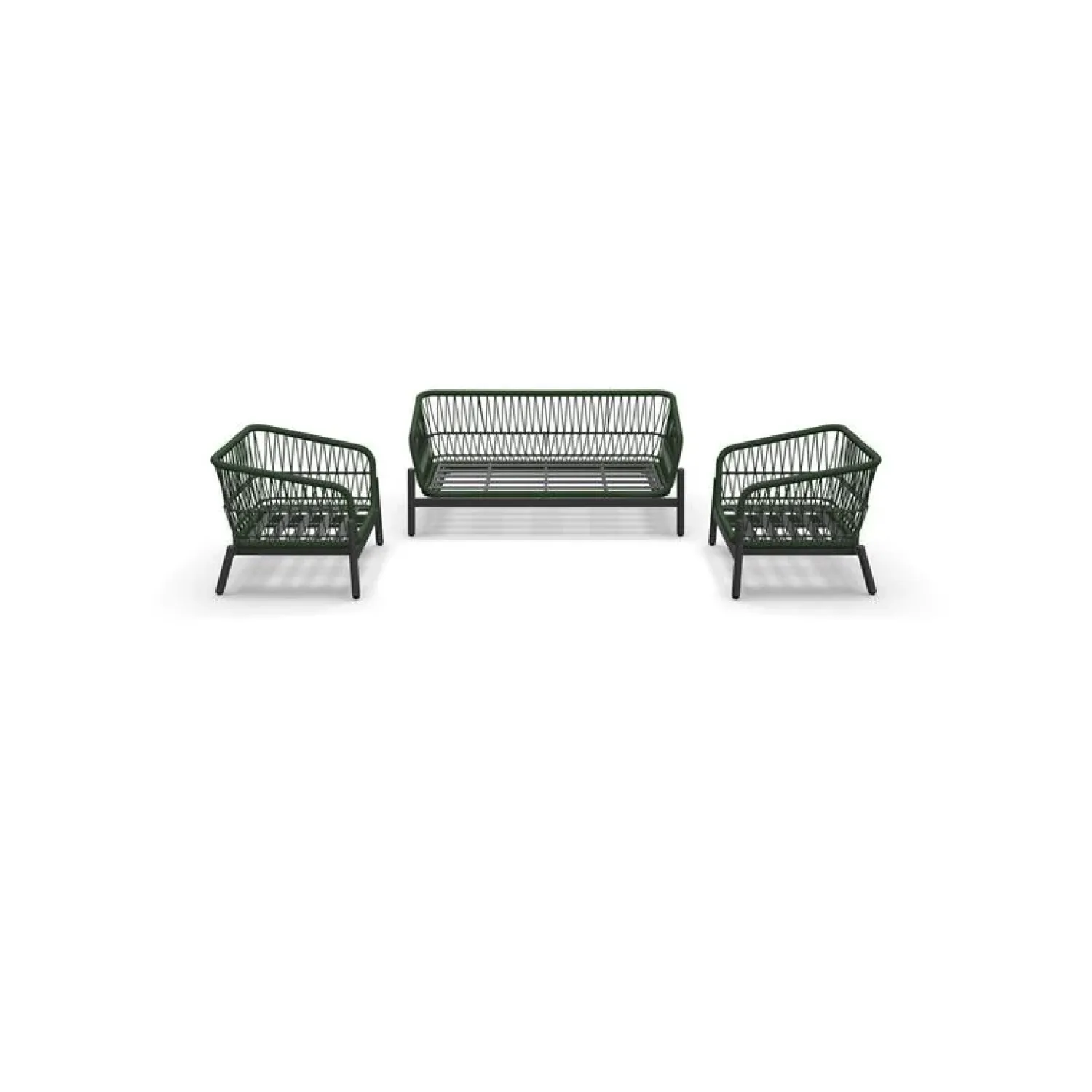 Lesli Living Loungeset|Zavi Loungeset groen