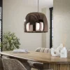 Trading Lighting Hanglampen|Glazen Hanglamp|Zeldana 1-lichts Hanglamp XL Koper Glas