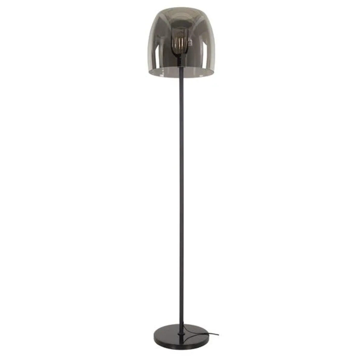 Kalfort Vloerlampen|Zeldana 1-lichts Vloerlamp Smoke glas