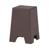 WOOOD Bijzettafels|Zina Bijzettafel Hoog Cement Bruin 36cm