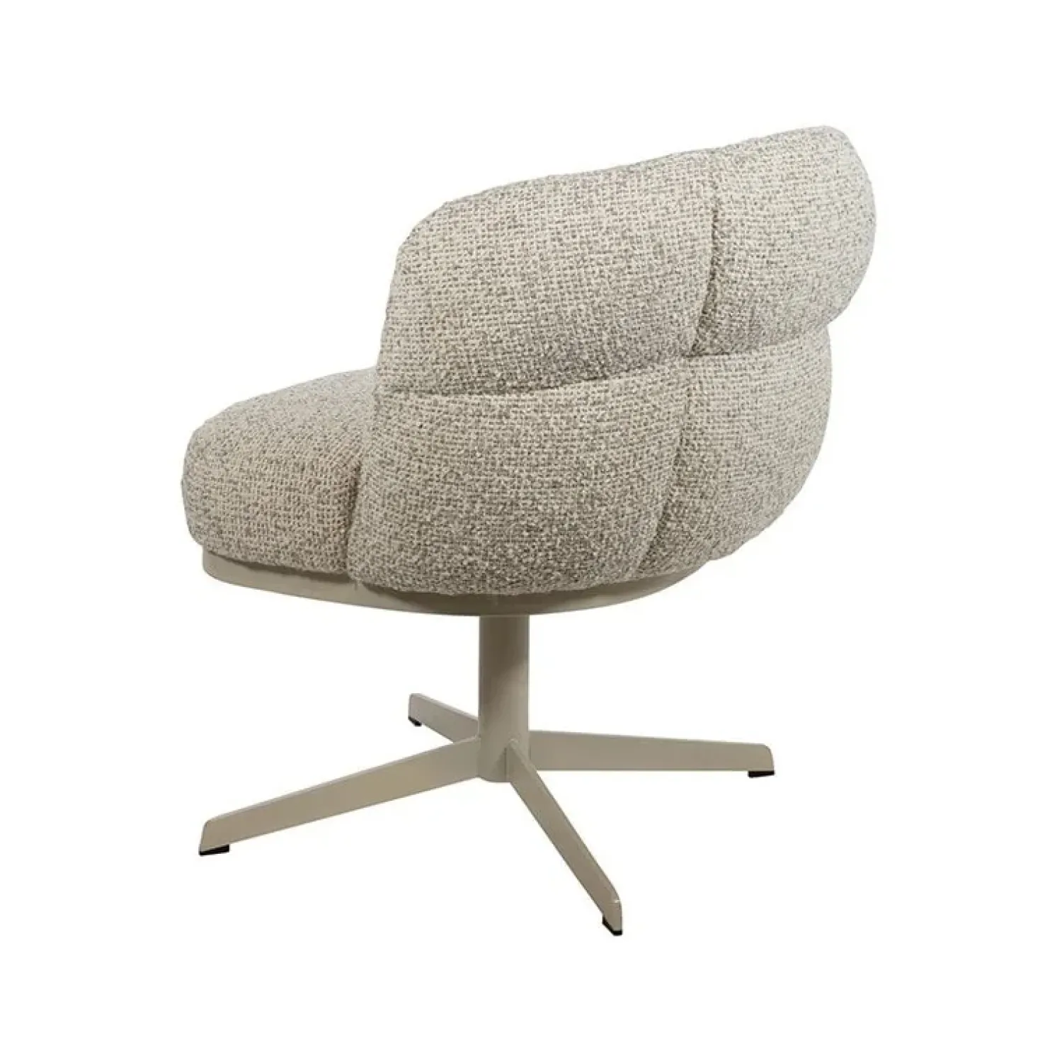Mysons Eetkamerstoelen|Zion eetkamerfauteuil draaipoot Creme
