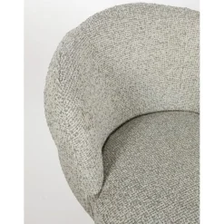 Mysons Eetkamerstoelen|Zion eetkamerfauteuil draaipoot Creme