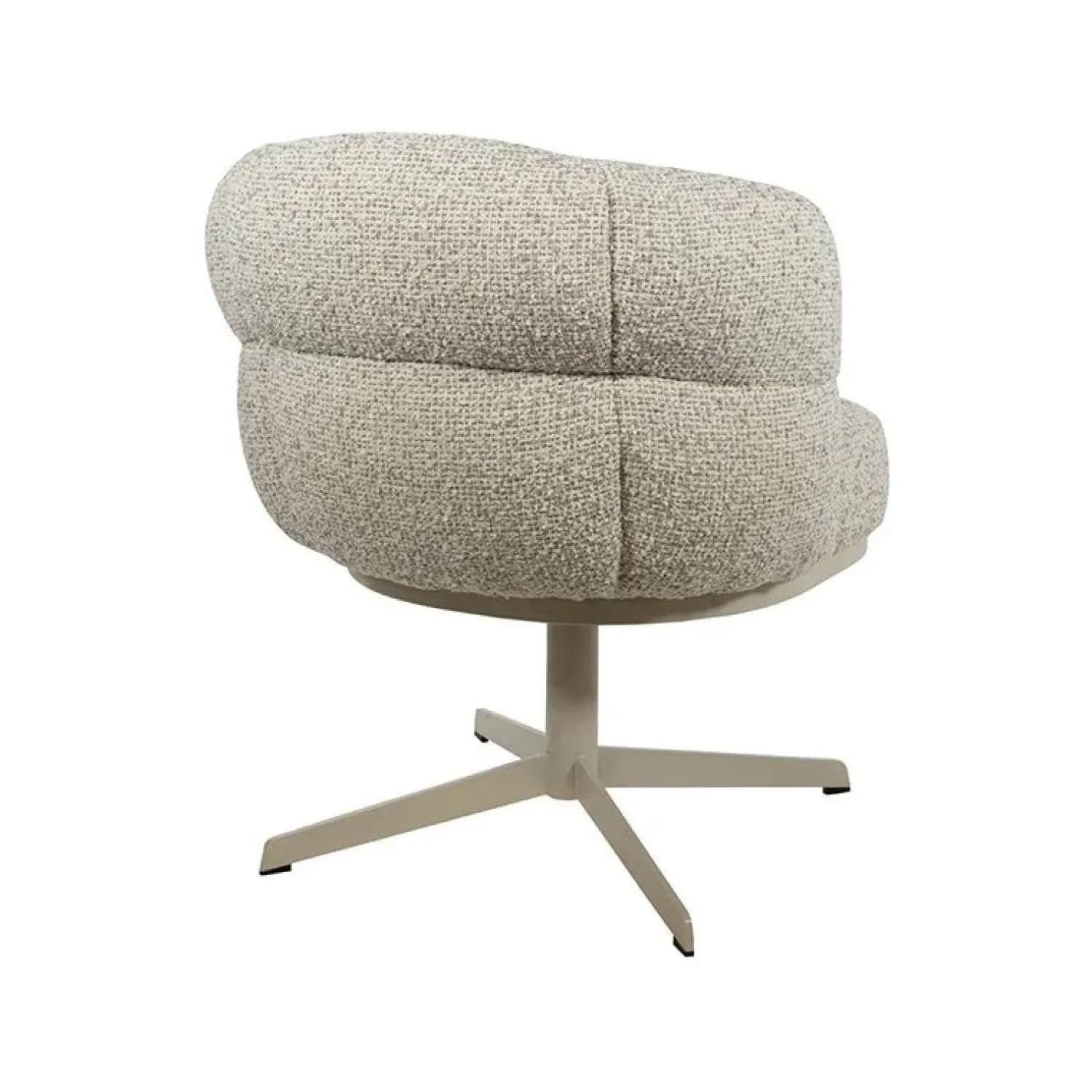 Mysons Eetkamerstoelen|Zion eetkamerfauteuil draaipoot Creme
