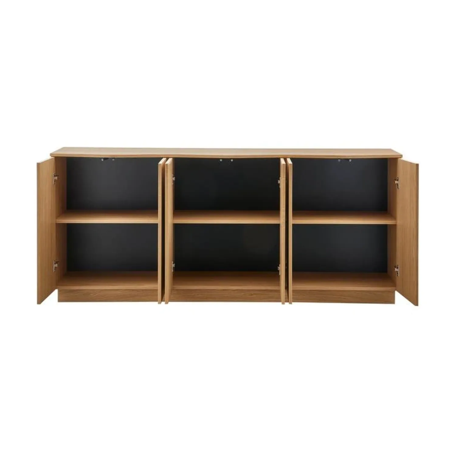 WOOOD Dressoirs|Industriele Kasten|Zuma Dressoir Eikenfineer 200cm