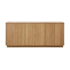 WOOOD Dressoirs|Industriele Kasten|Zuma Dressoir Eikenfineer 200cm