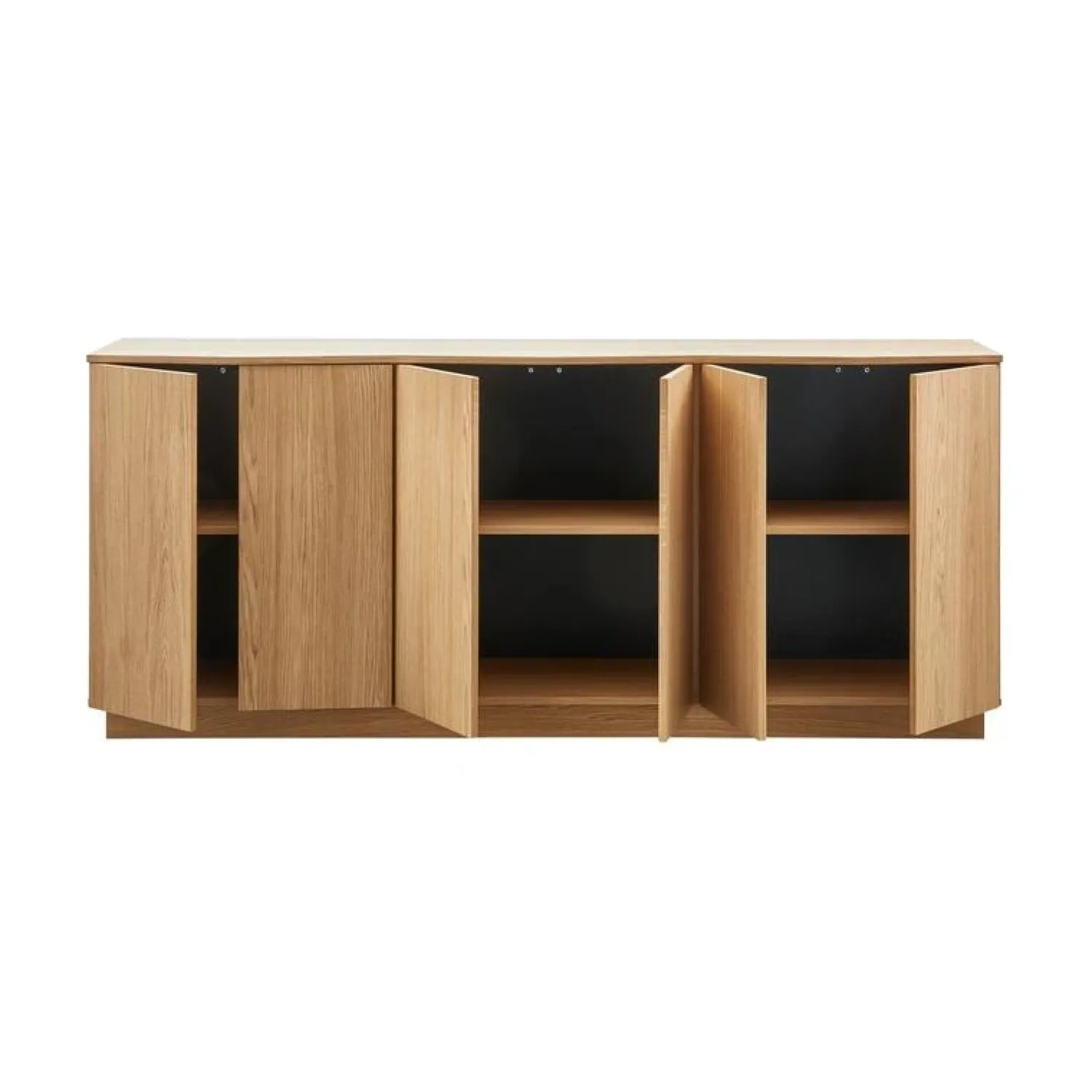 WOOOD Dressoirs|Industriele Kasten|Zuma Dressoir Eikenfineer 200cm
