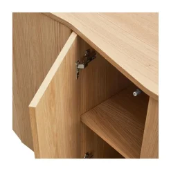 WOOOD Dressoirs|Industriele Kasten|Zuma Dressoir Eikenfineer 200cm