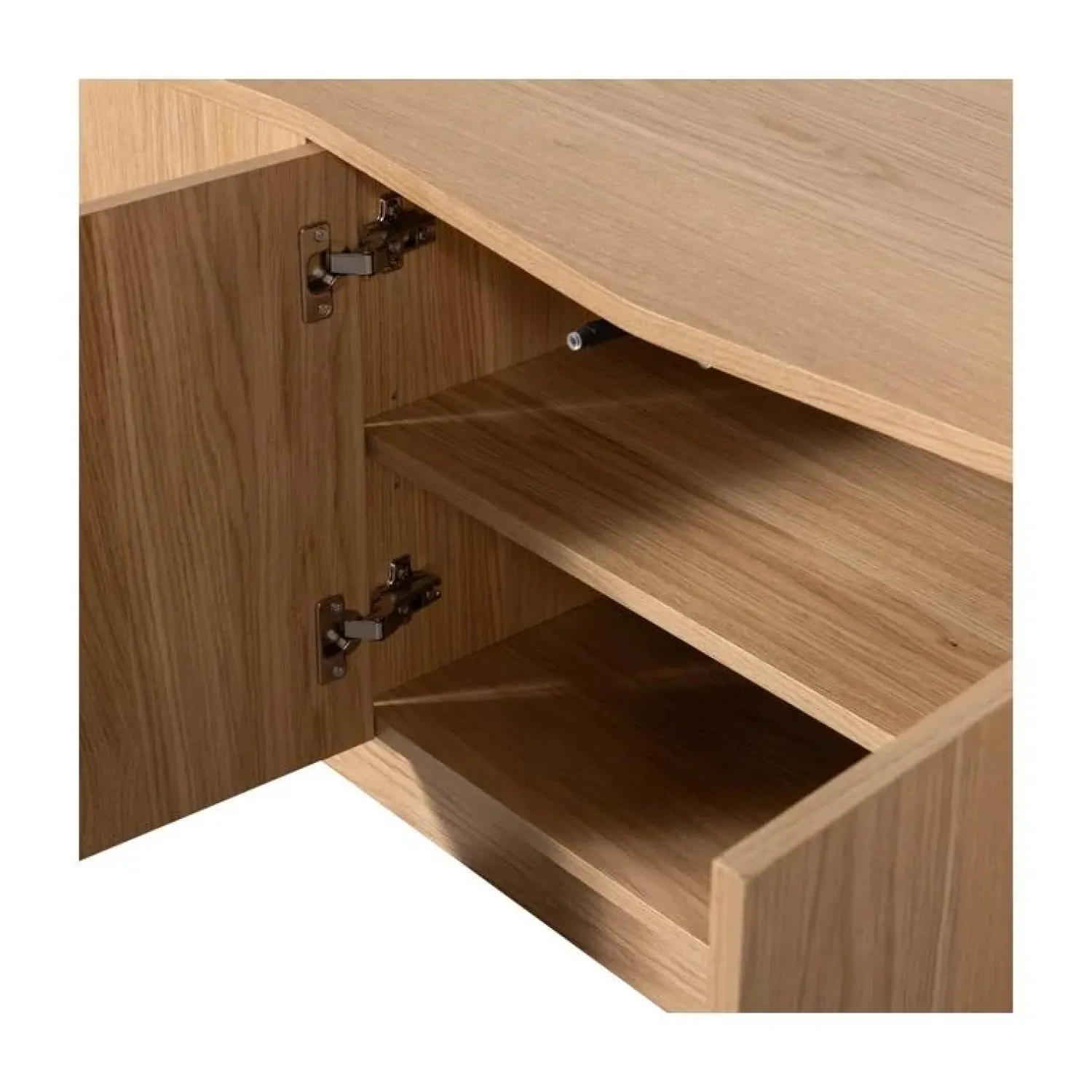 WOOOD Industriele Kasten|Tv Meubels|Zuma Tv meubel Eikenfineer 200cm