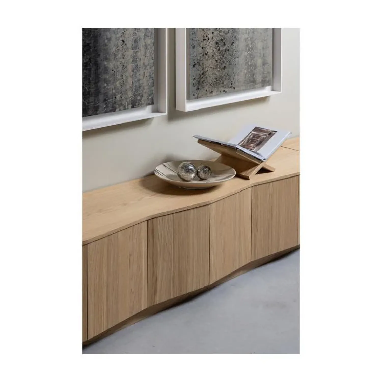 WOOOD Industriele Kasten|Tv Meubels|Zuma Tv meubel Eikenfineer 200cm