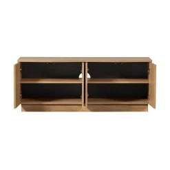 WOOOD Industriele Kasten|Tv Meubels|Zuma Tv meubel Eikenfineer 133cm