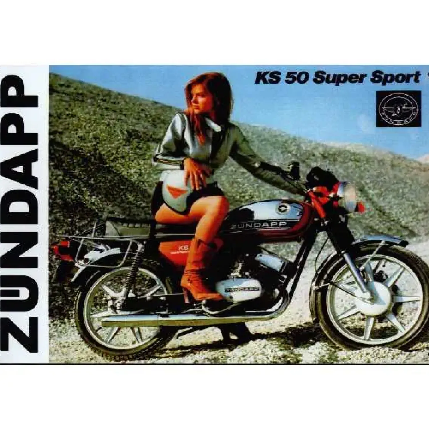 Cavetown Metalen Borden|Zundapp KS-50 pin up - metalen bord