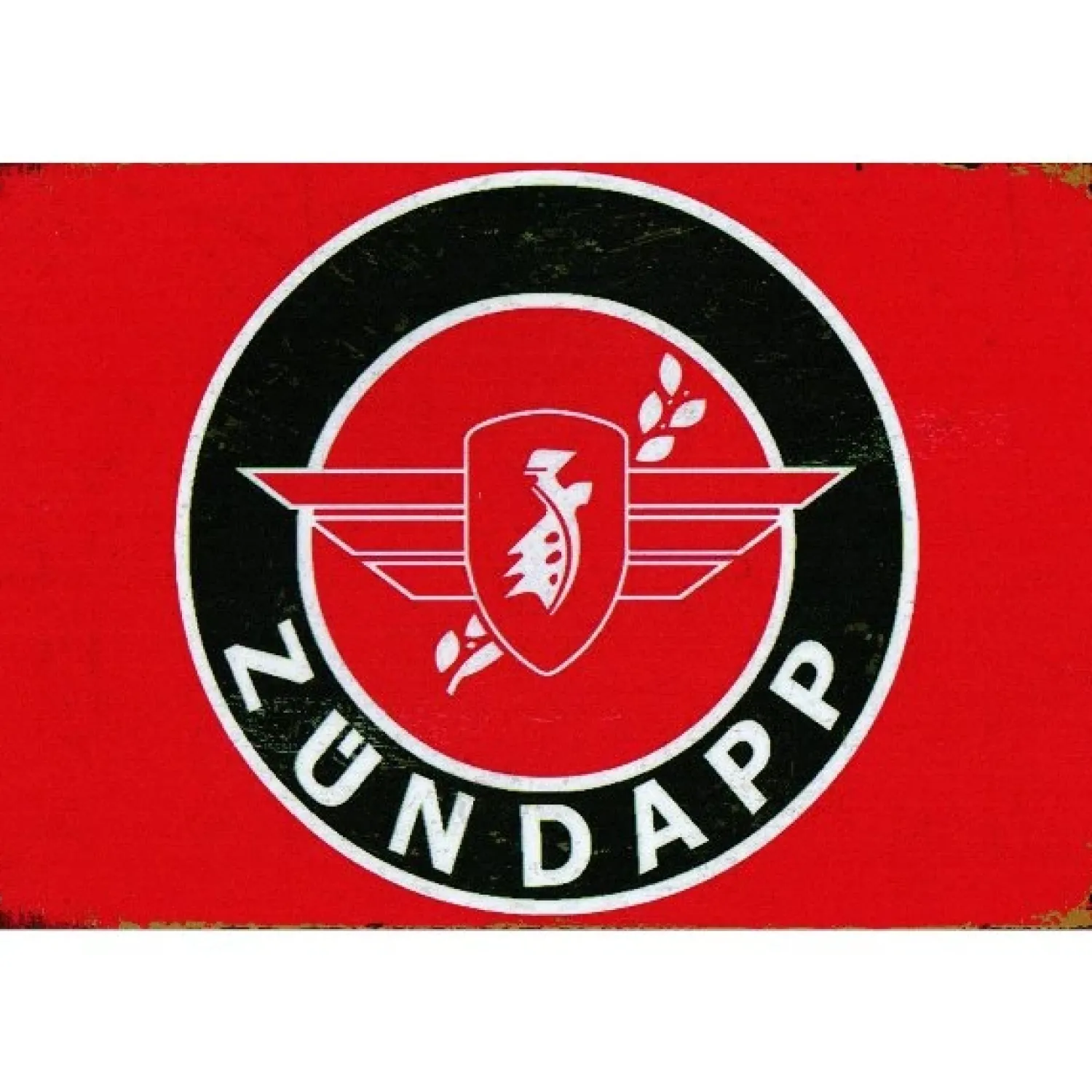Cavetown Metalen Borden|Zundapp Logo Red - metalen bord