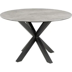 Nordhavn Eettafels|Zuvio Eettafel Rond Grijs Keramiek 120cm