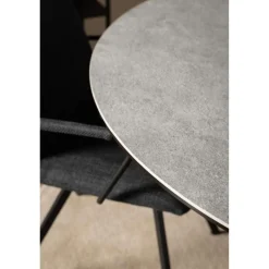 Nordhavn Eettafels|Zuvio Eettafel Rond Grijs Keramiek 120cm