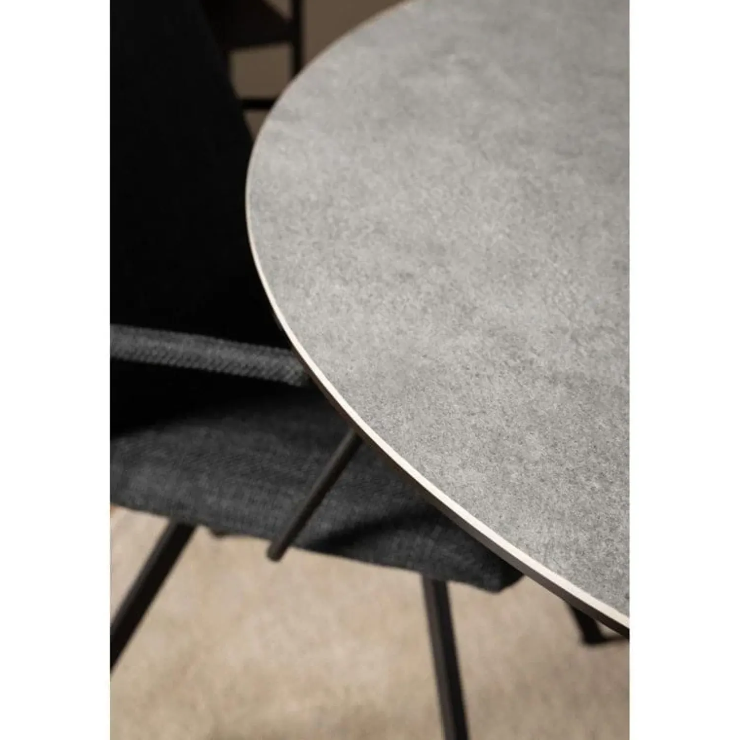 Nordhavn Eettafels|Zuvio Eettafel Rond Grijs Keramiek 120cm