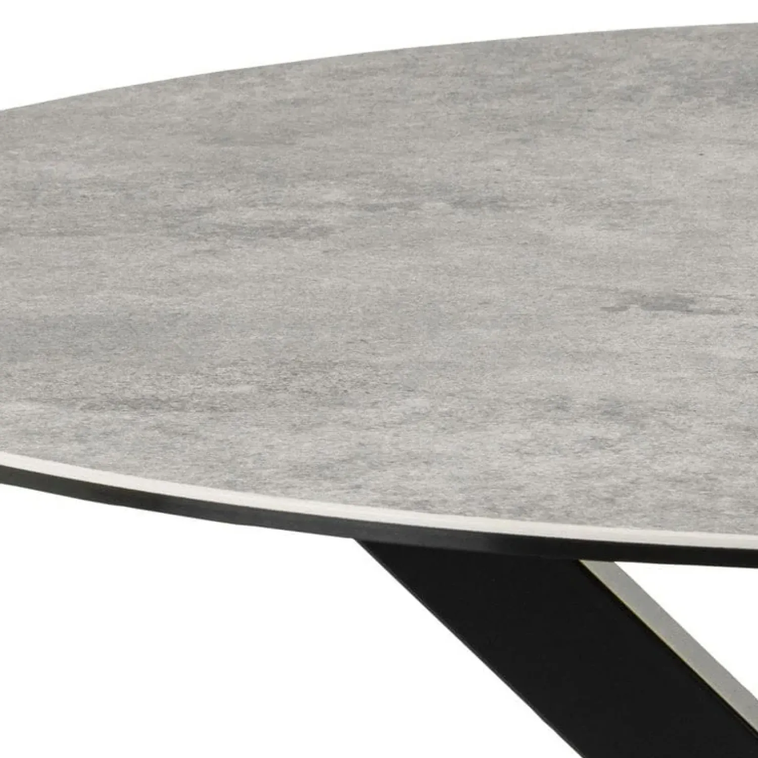 Nordhavn Eettafels|Zuvio Eettafel Rond Grijs Keramiek 120cm
