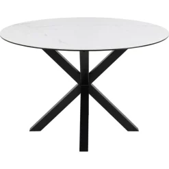 Nordhavn Eettafels|Zuvio Eettafel Rond Wit Keramiek 120cm