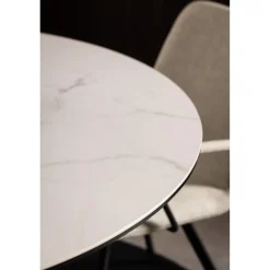 Nordhavn Eettafels|Zuvio Eettafel Rond Wit Keramiek 120cm