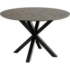 Nordhavn Eettafels|Zuvio Eettafel Rond Zwart Keramiek 120cm