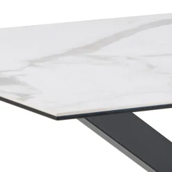 Nordhavn Eettafels|Zuvio Eettafel Wit Keramiek 135cm
