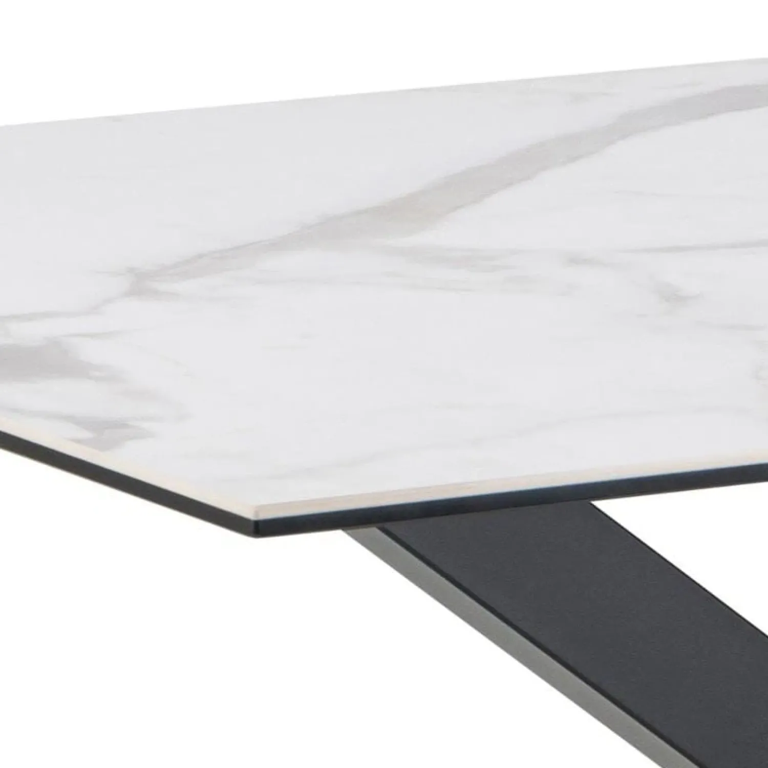 Nordhavn Eettafels|Zuvio Eettafel Wit Keramiek 135cm