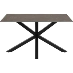 Nordhavn Eettafels|Zuvio Eettafel Zwart Keramiek 135cm