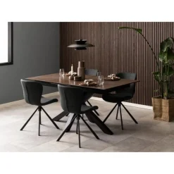 Nordhavn Eettafels|Zuvio Uitschuifbare Eettafel Bruin Keramiek 210cm