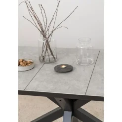 Nordhavn Eettafels|Zuvio Uitschuifbare Eettafel Grijs Keramiek 210cm