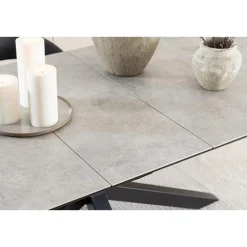 Nordhavn Eettafels|Zuvio Uitschuifbare Eettafel Grijs Keramiek 240cm