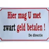 Cavetown Metalen Borden|Zwart Geld - metalen bord