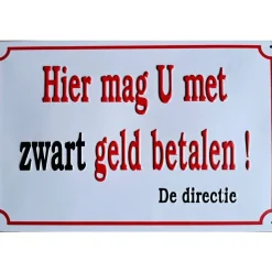 Cavetown Metalen Borden|Zwart Geld - metalen bord