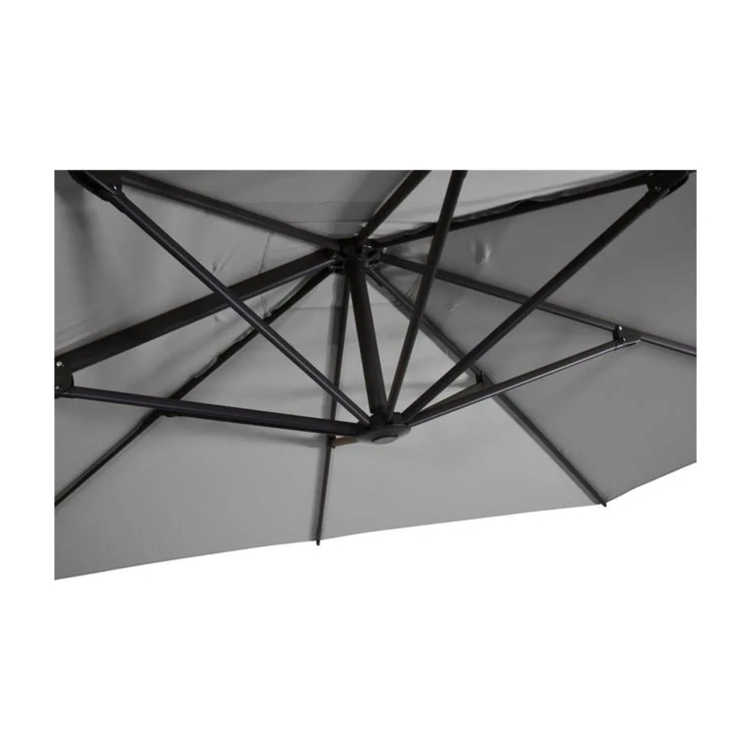 Lesli Living Parasols|Zweefparasol Libra grijs 250x250cm