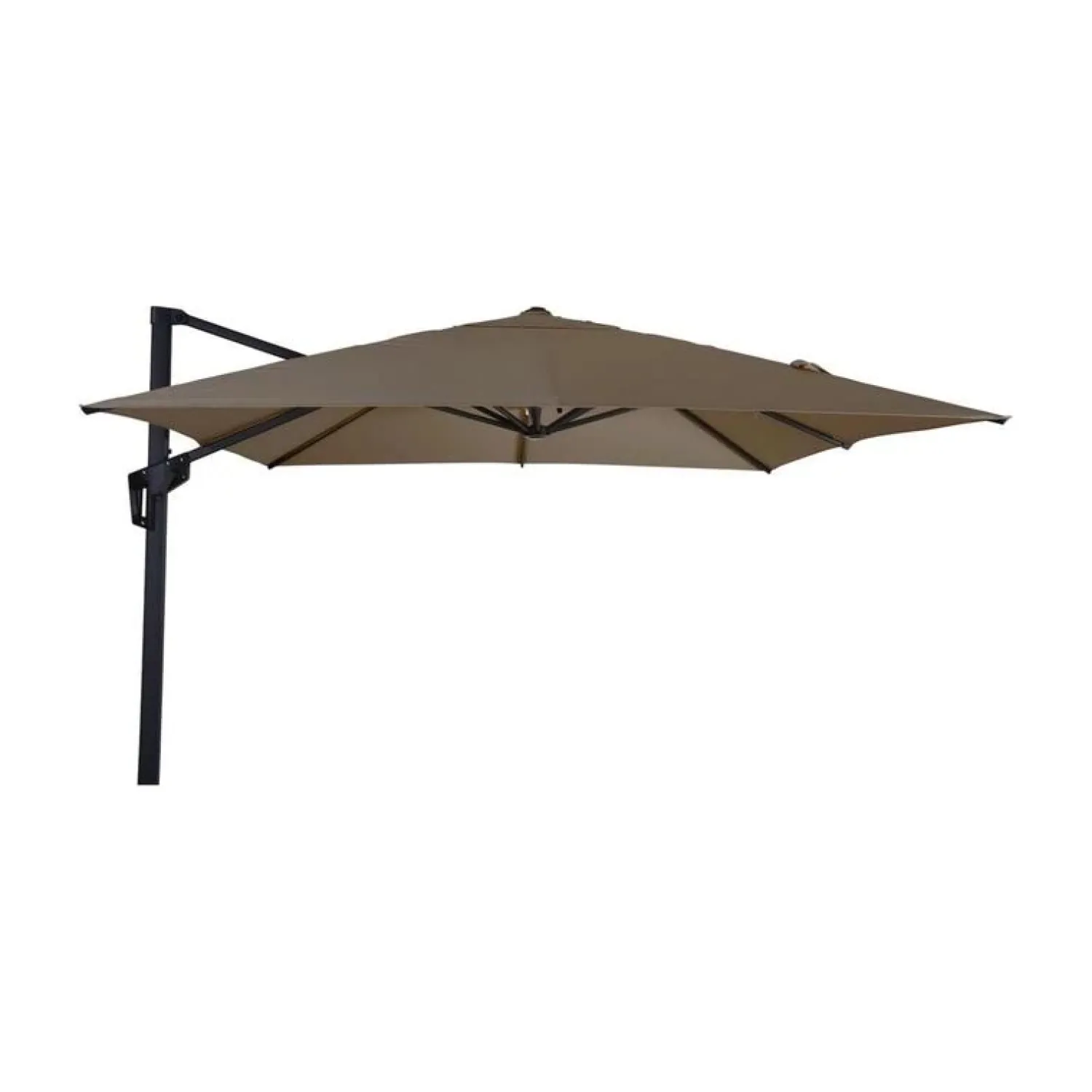 Lesli Living Parasols|Zweefparasol Libra taupe 250x250cm