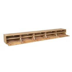 Furndea Industriele Kasten|Tv Meubels|Zwevend Tv meubel Melanie Naturel 280 cm